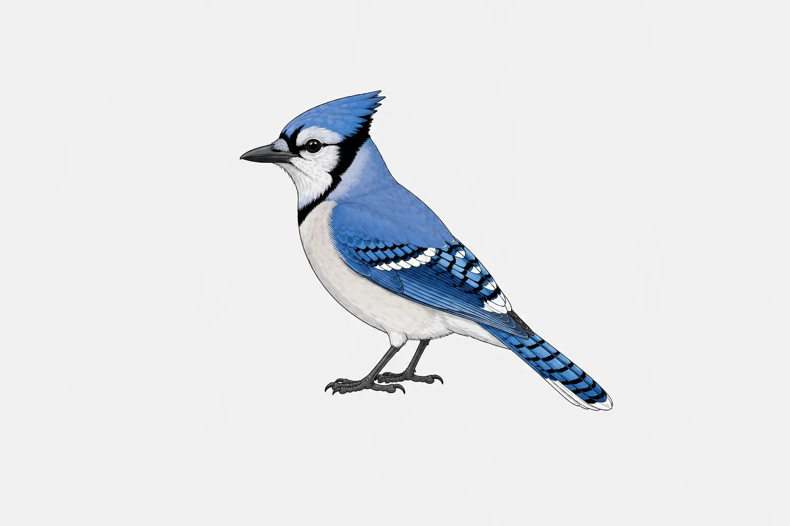 Burung Blue Jay (Cyanocitta cristata)