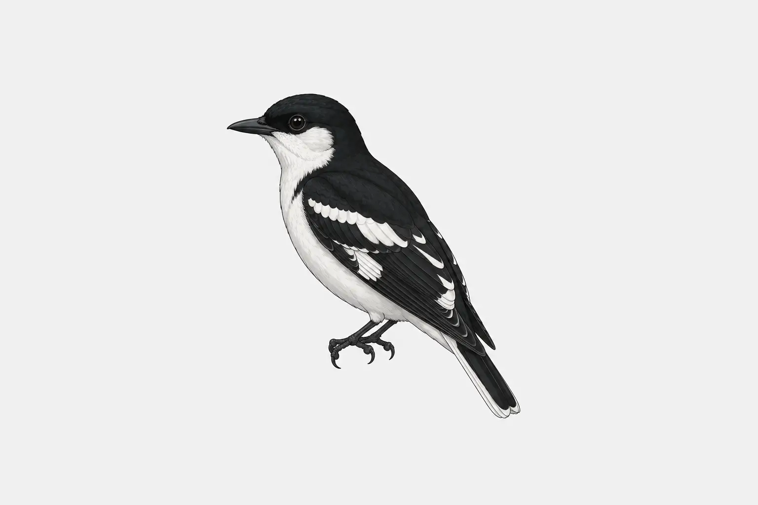 Burung Kapasan (Lalage Nigra)
